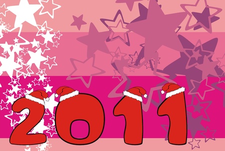 new year cartoon backgroundのイラスト素材