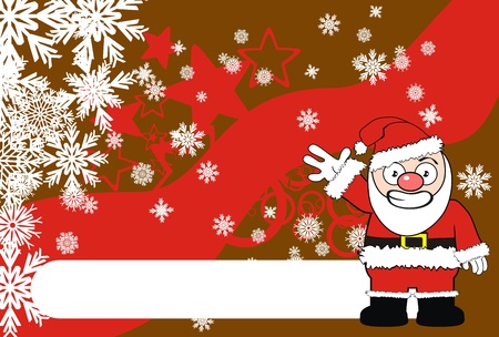 santa claus cartoon backgroundのイラスト素材