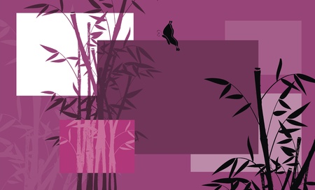 bamboo background のイラスト素材