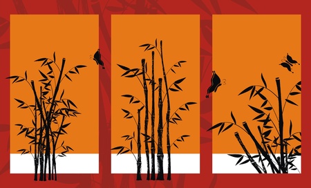 bamboo background のイラスト素材