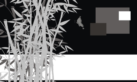 bamboo background のイラスト素材