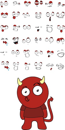 devil cartoon のイラスト素材