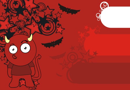 devil cartoon wallpaper のイラスト素材
