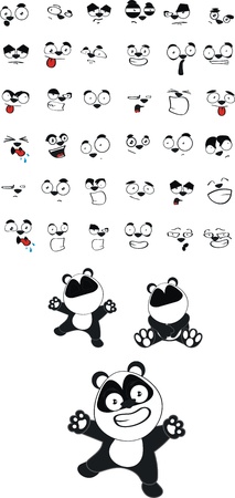 panda  cartoon  のイラスト素材