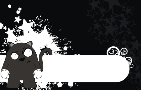 panther cartoon background のイラスト素材