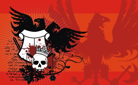 heraldic coat of arms background in format very easy to edit6のイラスト素材