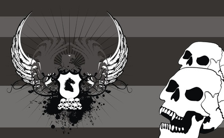 heraldic eagle coat of arms background in format very easy to editのイラスト素材