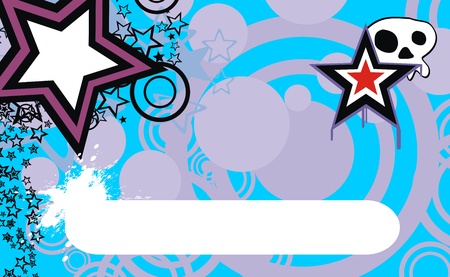 skull cartoon background in vector formatのイラスト素材