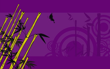 bamboo backgroundのイラスト素材