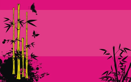 bamboo backgroundのイラスト素材