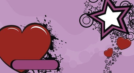 hearts backround in vector formatのイラスト素材