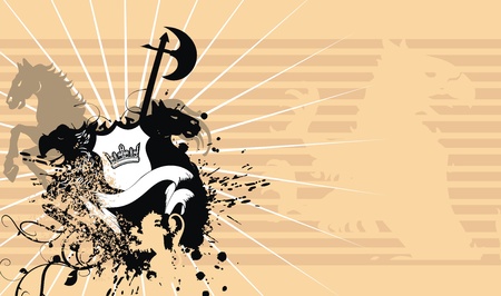 heraldic coat of arms backgroundのイラスト素材