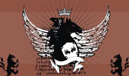 heraldic coat of arms backgroundのイラスト素材