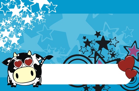 cow ball cartoon background in vector formatのイラスト素材