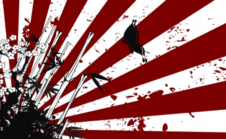 background japanese in vector formatのイラスト素材