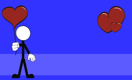 pictograms love stick man wallpaper in vector formatのイラスト素材