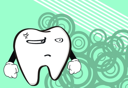 molar dental cartoon wallpaper in vector format のイラスト素材