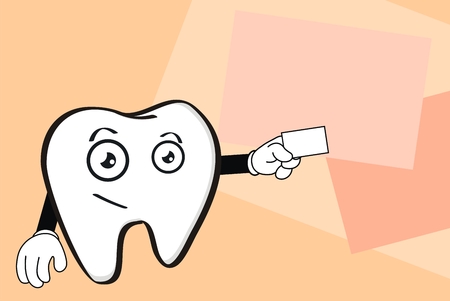 molar dental cartoon backgroundのイラスト素材