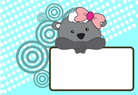 cute baby sheep girl background in vector format very easy to editのイラスト素材
