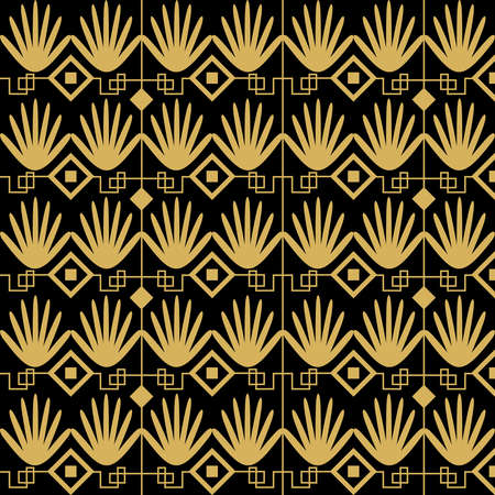 art deco pattern illustration in vector formatのイラスト素材