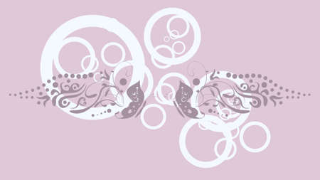 tribal butterfly tattoo background in vector formatのイラスト素材