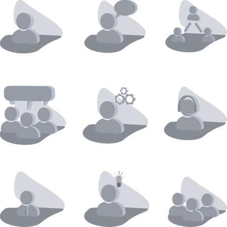 abstract people pictograms pack in vector formatのイラスト素材