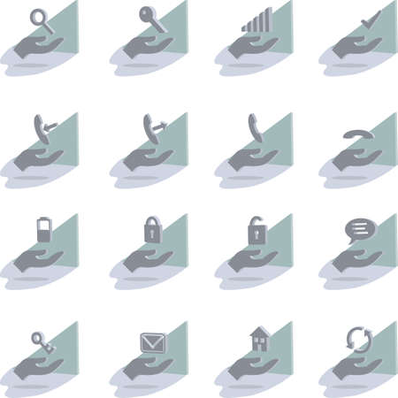 mobile pictograms pack collection set in vector formatのイラスト素材