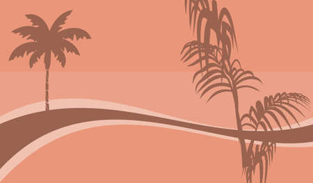 summer tropical hawaiian background illustration in vector formatのイラスト素材