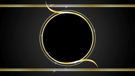 elegant golden black background luxury illustration in vector formatのイラスト素材