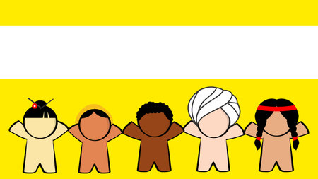 diversity pictograms multicultural background illustration in vector formatのイラスト素材
