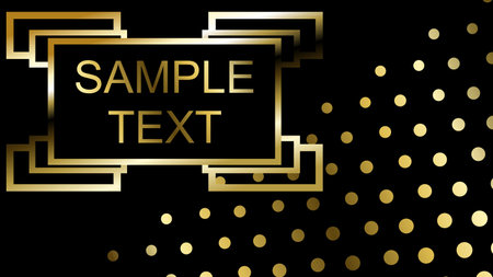 golden background with sample text space illustration in vector formatのイラスト素材