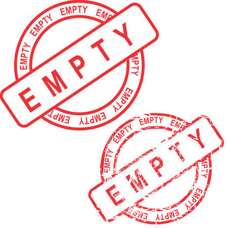 red stamp sticker with empty text set in vector formatのイラスト素材