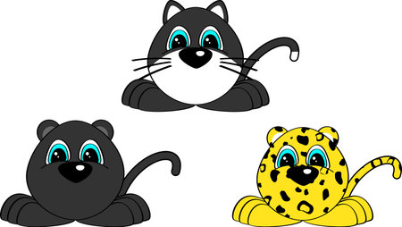 animals cartoon pack collection set illustration in vector formatのイラスト素材
