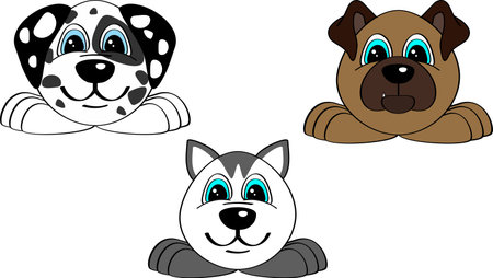 little animals cartoon pack collection set illustration in vector formatのイラスト素材