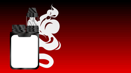 vaporizer vapes metallic realistic mockups background illustration in vector format