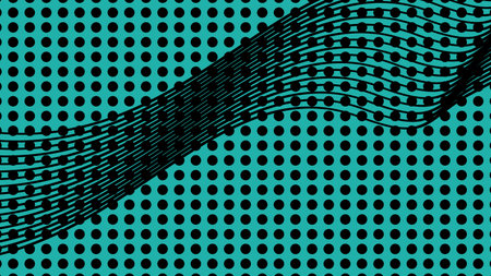 blue background poster illustration with lines design in vector format