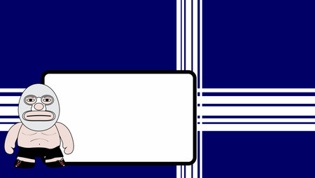 mexican western cartoon copy space banner background in vector formatのイラスト素材