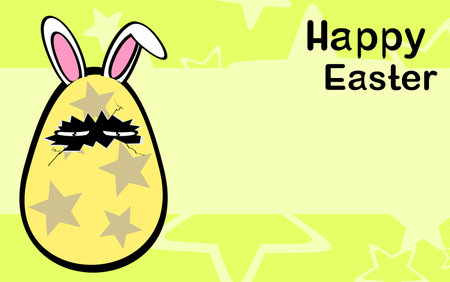 easter egg cartoon background in vector formatのイラスト素材