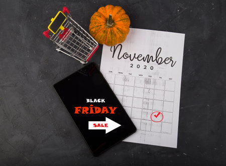BLACK FRIDAY THEMED PHOTO, ON THE DARK BACKGROUND