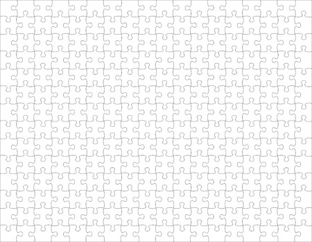 puzzle pieces, vector file very easy to edit, individual objectsのイラスト素材