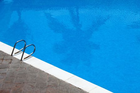 poolside, ideal for copy spaceの写真素材