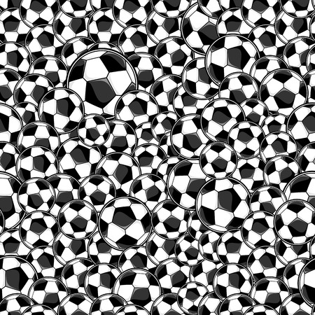 soccer balls seamless pattern for sports themes decorationのイラスト素材