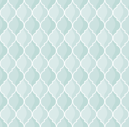 moroccan geometric seamless pattern in green tonesのイラスト素材