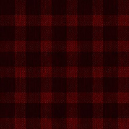 seamless pattern background of black and red plaid fabric texture, can be tiledの写真素材