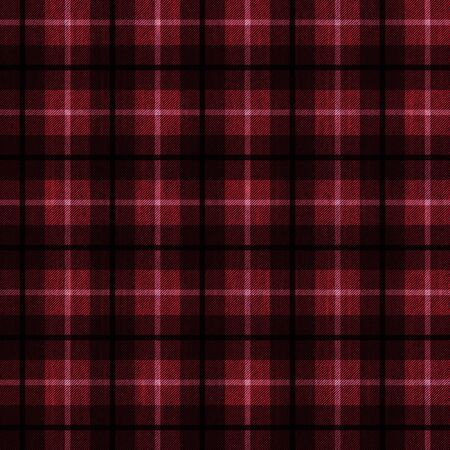 seamless pattern background of black and red plaid fabric texture, can be tiledの写真素材