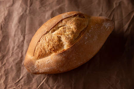 Roll. Traditional Mexican bakery. White bread commonly used to accompany food and to prepare Mexican sandwiches called Tortas.の写真素材