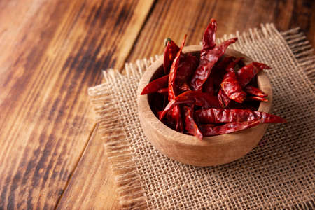 Tree chili. This potent Mexican chili can be used fresh, powdered or dried for salsa preparation and a variety of Mexican dishes.の写真素材