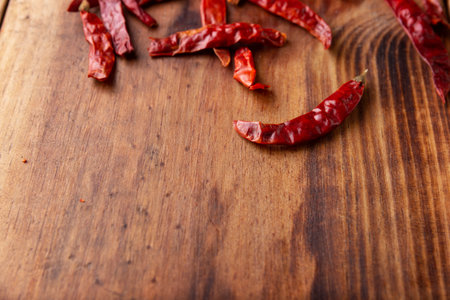 Tree chili. This potent Mexican chili can be used fresh, powdered or dried for salsa preparation and a variety of Mexican dishes.の写真素材