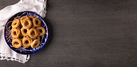 Mexican Corn Cookies Coricos. Also known as Harinillas de maiz crudo, Tacuarines, Ensecos,...