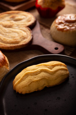 Peanut. Shortbread cookie type bread called Cacahuate, is a typical Mexican sweet bread that is very...